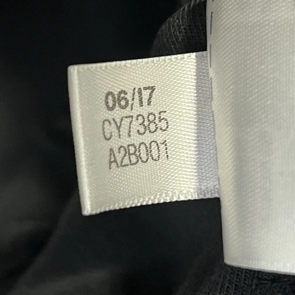 Adidas Track Jacket Top Large Print Women's Size Small Black‎ Faded READ - Picture 7 of 10